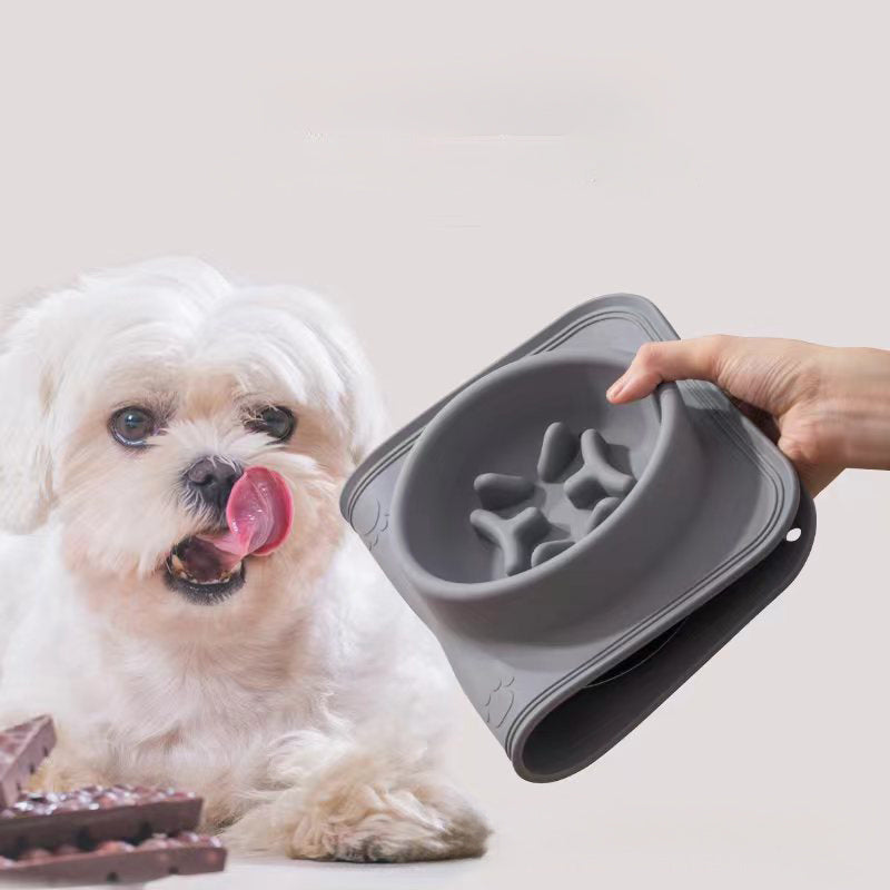 Silicone Non-Slip Pet Drinking And Feeding Double Bowl™