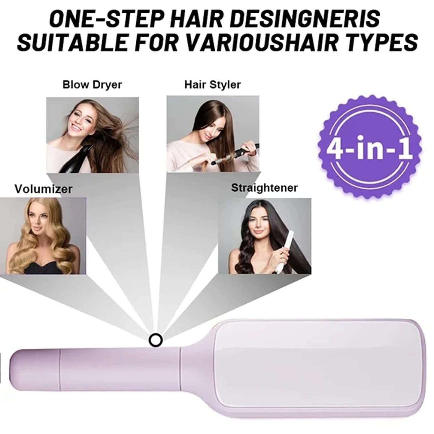 4 In 1 Self Cleaning Hair Brush New Self-Cleaning Anti-Static Massage Comb™