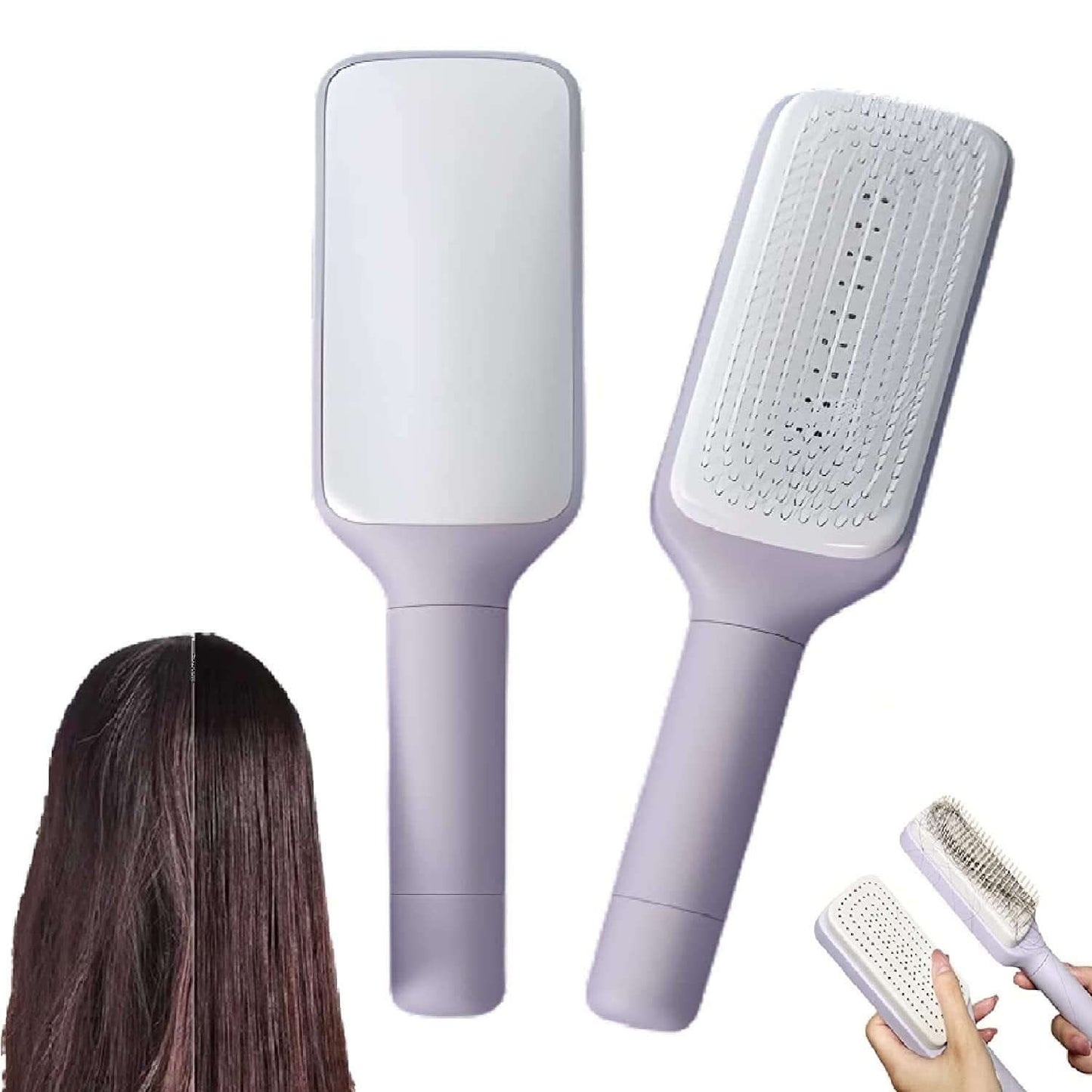 4 In 1 Self Cleaning Hair Brush New Self-Cleaning Anti-Static Massage Comb™